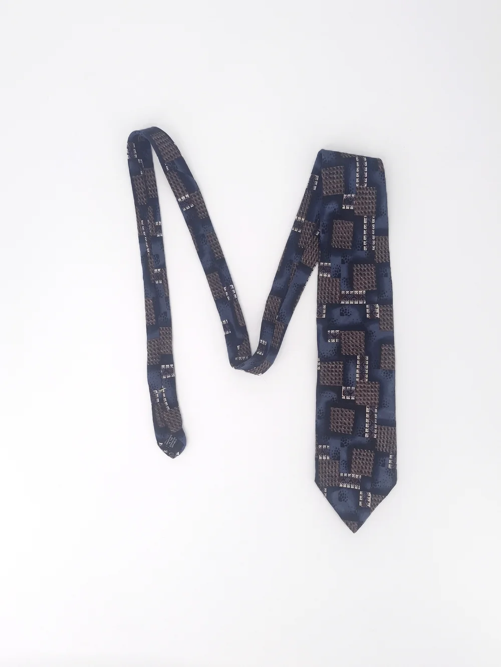 ✨Robert Stock Vintage Silk Geometric Playing Card Novelty Tie - Handmade✨
